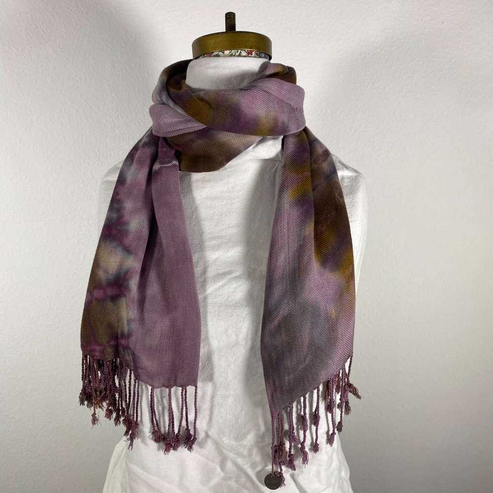 Brightly Twisted tye dye scarf